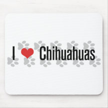 I (heart) Chihuahuas Mousepads