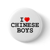 I Heart Chinese Boys Button