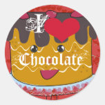 I Heart Chocolate-I Love Chocolate stickers