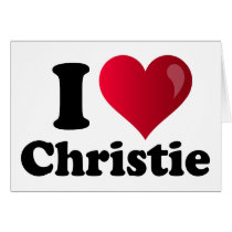 I Heart Chris Christie Greeting Card