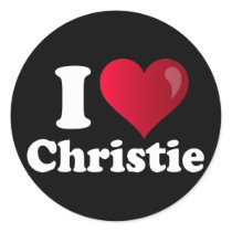 I Heart Chris Christie Stickers