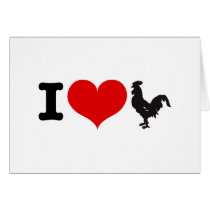 I Heart Cocks Cards