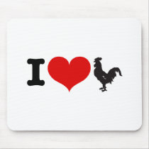 I Heart Cocks Mouse Pads