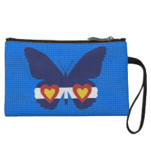 I Heart Colorado Flag, Butterfly Accessory Bag