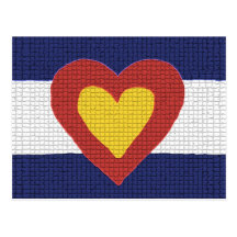 I Heart Colorado Flag Products! Post Card