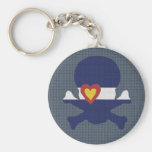I Heart Colorado Skull! Keychain