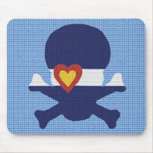 I Heart Colorado Skull! Mousepads