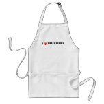 I Heart Crazy People Apron