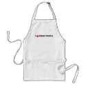 I Heart Crazy People aprons