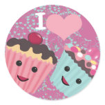 I Heart Cupcakes- I Love Cupcakes Sticker