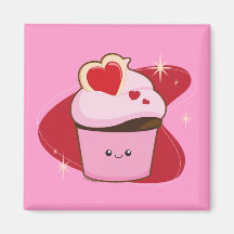 I Heart Cupcakes Magnets