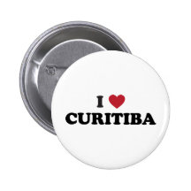 I Heart Curitiba Brazil Pin