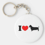 I Heart Dachshund - Landscape Key Chain
