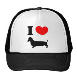 I Heart Dachshund Trucker Hats