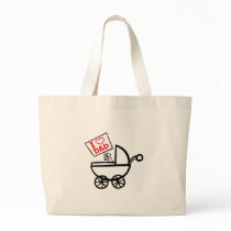 I heart Dad baby stroller Canvas Bags