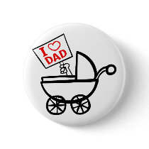 I heart Dad baby stroller