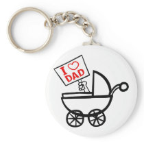 I heart Dad baby stroller