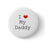 I Heart Daddy Button