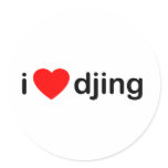 I Heart Djing stickers