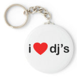 I Heart DJs keychains
