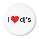 I Heart DJs magnets