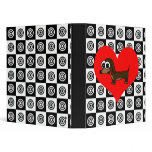 I Heart Dogs - Black ,Red, White Binder