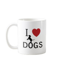 i heart dogs mugs