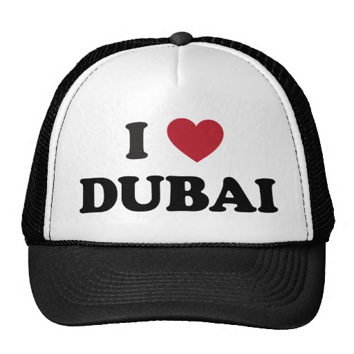 I Heart Dubai United Arab Emirates Trucker Hat