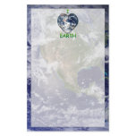 I Heart Earth (I ♥ Earth) With Earth Trimming stationery