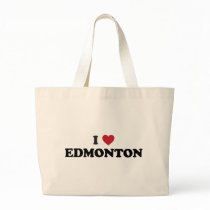 I Heart Edmonton Canada Tote Bags