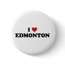 I Heart Edmonton Canada Pin
