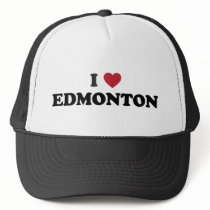 I Heart Edmonton Canada Trucker Hat