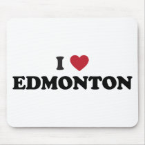 I Heart Edmonton Canada Mouse Pads