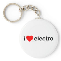 I Heart Electro Keychains