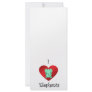 I heart elephants in light green custom rack cards