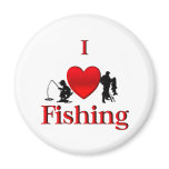 I Heart Fishing magnets