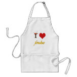 I heart fondue apron
