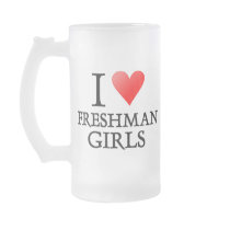 I heart freshman girls coffee mug