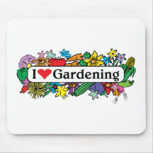 I Heart Gardening Mouse Pad