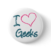 I Heart Geeks Pin