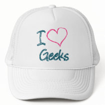 I Heart Geeks Trucker Hat