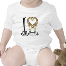I Heart Giraffes Tees