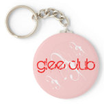 I Heart Glee Club - Pink / Red Custom Key chain