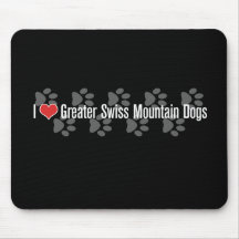 I (heart) Greater Swiss Mountain Dogs Mousepads