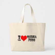 I (heart) guinea pigs canvas bag