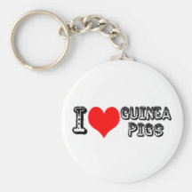 I (heart) Guinea Pigs Key Chain