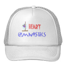 I HEART GYMNASTICS HAT CAP
