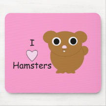 I Heart Hamsters Mousepads
