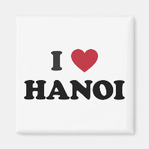 I Heart Hanoi Vietnam Refrigerator Magnet