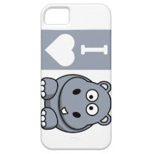 I Heart Hippos Phone Case